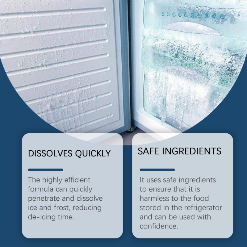 Safe Multi-Purpose Refrigerator Freezer Defroster | Anti-Icing, Fast-Acting Household Cleaner - Image 4