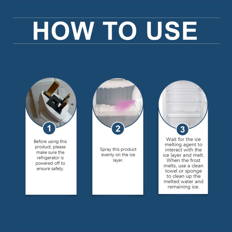 Safe Multi-Purpose Refrigerator Freezer Defroster | Anti-Icing, Fast-Acting Household Cleaner - Image 6