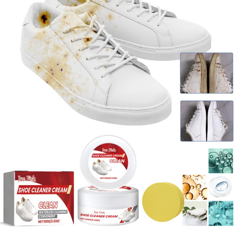 Shoe Whitening Cream: Household Shoe Cleaner, Stain Remover, Surface-Safe - Image 2