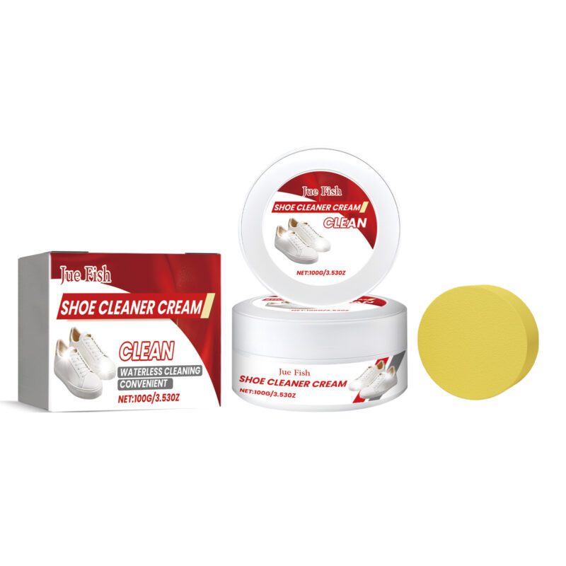 Shoe Whitening Cream: Household Shoe Cleaner, Stain Remover, Surface-Safe