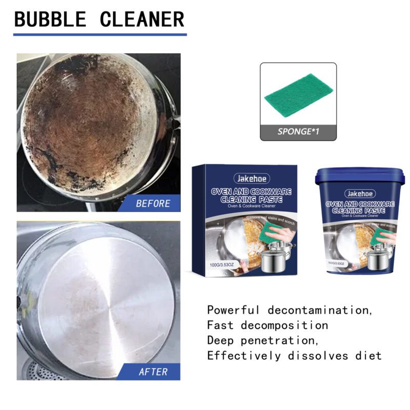 Stainless Steel Cleaning Paste: Kitchen Rust Remover, Stubborn Stain Cleaner (Long-Lasting, Surface-Safe) - Image 4