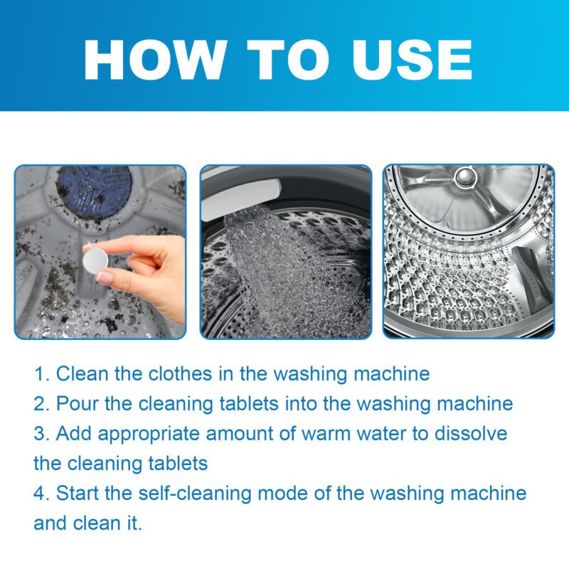 Washing Machine Cleaner Sheets: Automatic Drum Deep Clean, Long-Lasting Freshness - Image 5