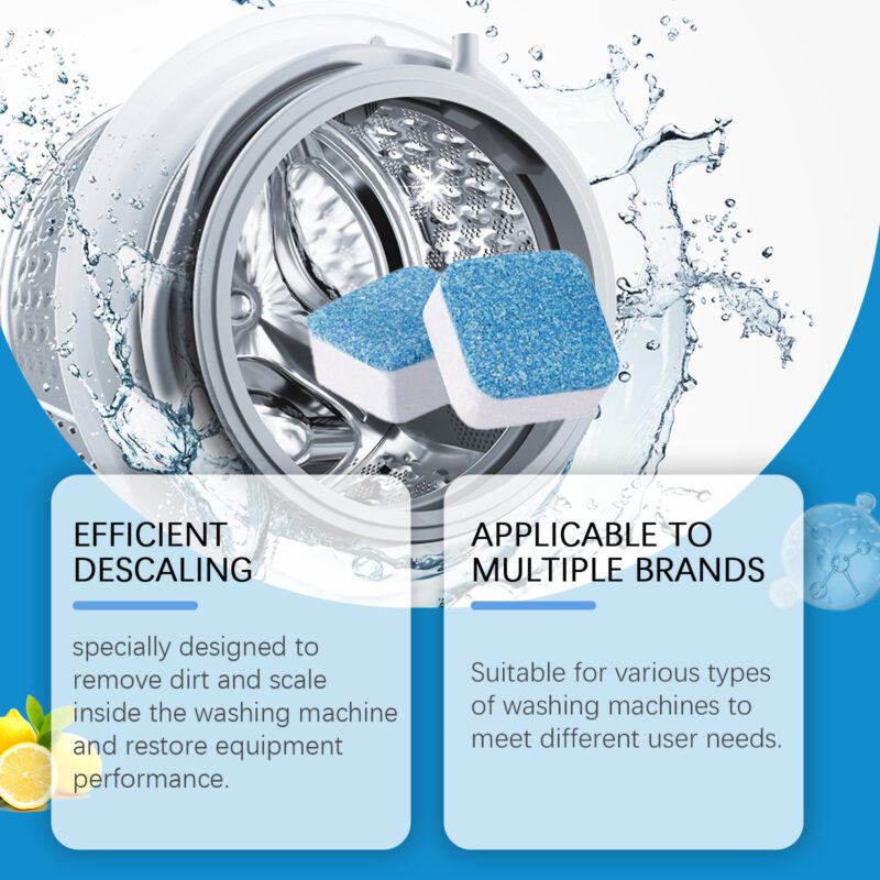 Washing Machine Descaling Sheets: Long-Lasting Odor Removal, Household Safe Cleaner - Image 3