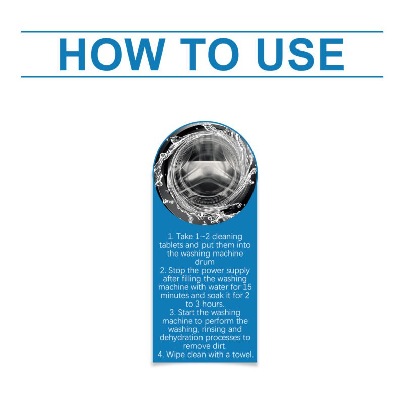 Washing Machine Descaling Sheets: Long-Lasting Odor Removal, Household Safe Cleaner - Image 6
