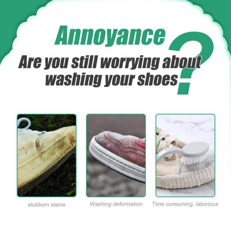 White Shoe Stain Remover Gel - Yellow Edge Oxidation Cleaner, Safe Shoe Care - Image 2