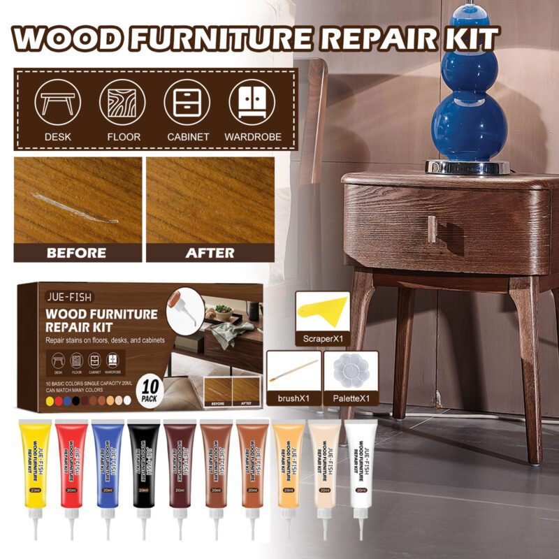 Wood Furniture Repair Kit - Multi-Purpose, Long-Lasting Household Touch-Up - Image 2