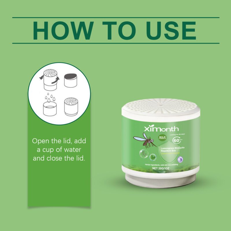 Ximonth Citronella Mosquito Repellent Gel: Long-Lasting, Safe Household Insect Repellent - Image 6