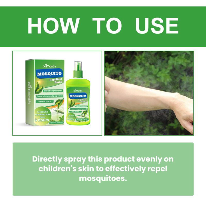 Ximonth Kids Mosquito Repellent Spray - Mild, Safe, Effective Outdoor Bug Repellent - Image 6