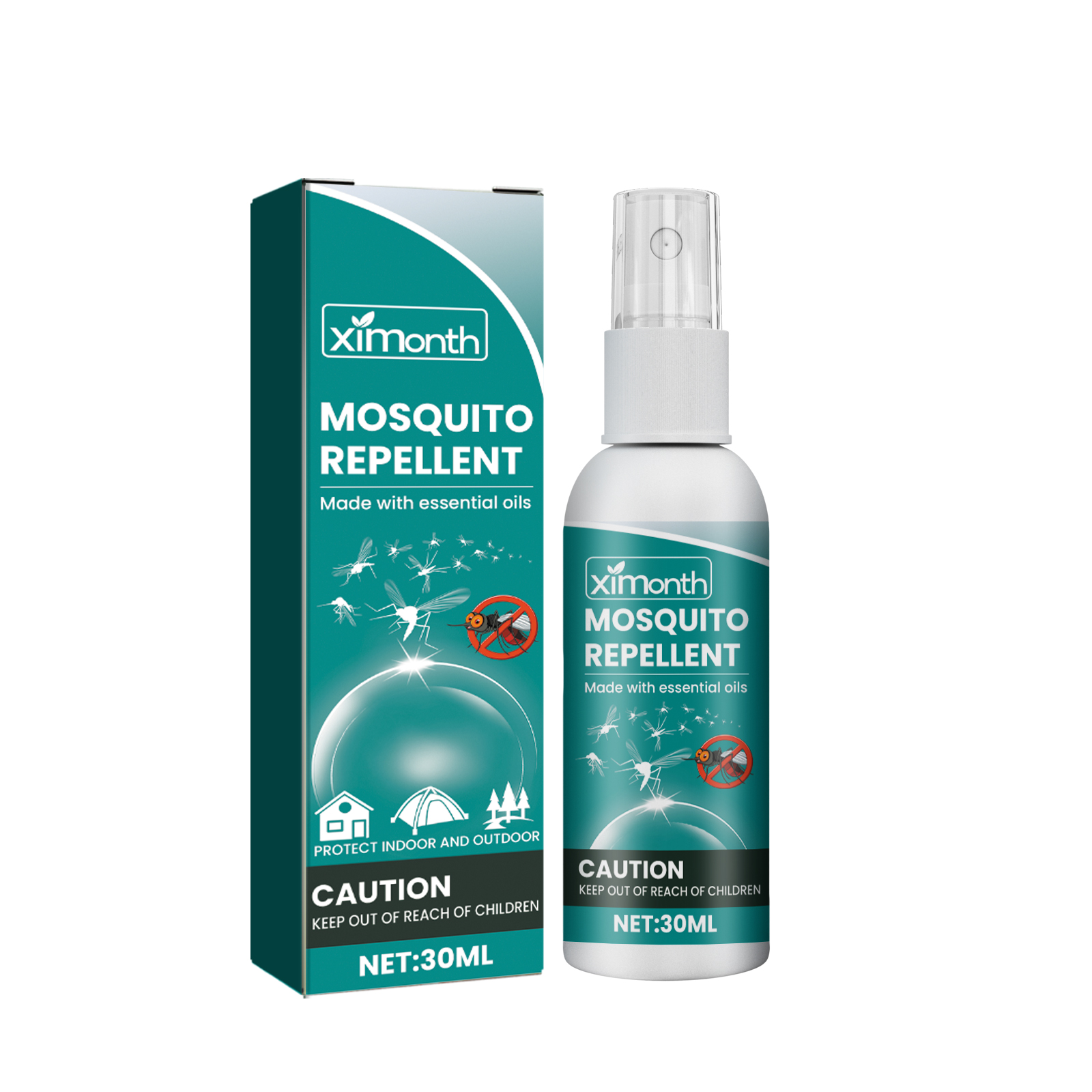 Ximonth Mosquito Repellent Spray – Indoor/Outdoor Itch Relief, Long-Lasting, Safe Household Protection