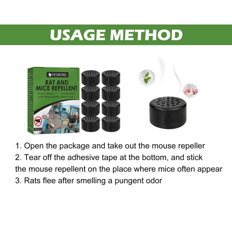 Yegbong Rat Repellent Pill: Long-Lasting Home Pest Control, Easy Indoor Use - Image 4