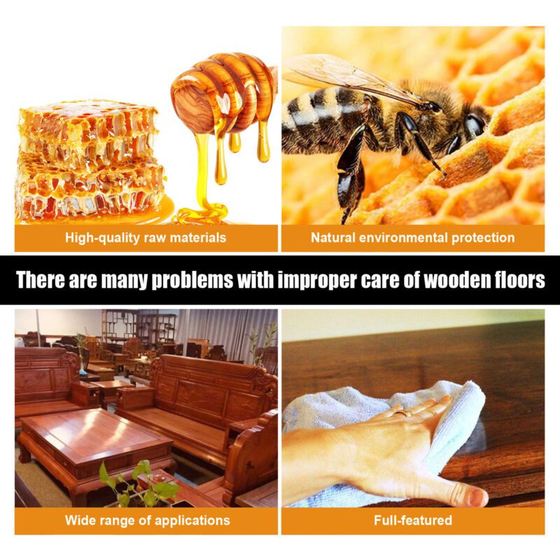 Jue-Fish Multi-Purpose Household Beeswax | Furniture Polish & Floor Care Wax, Long-Lasting Surface-Safe - Image 3